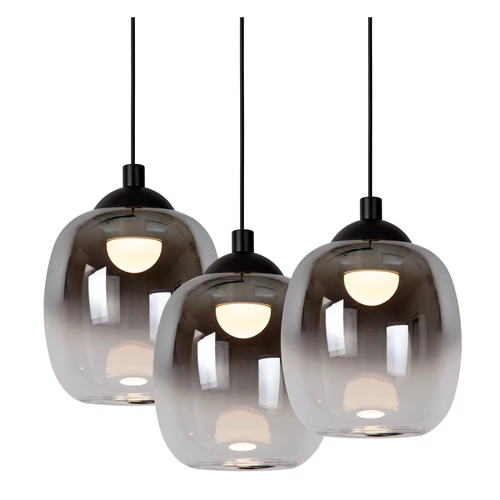 Lucide TAMINO - Lámpara colgante - LED Regul. - 5x5,6W 3000K - Negro - detalle 1